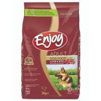 Enjoy Kuzu Etli & Pirinçli 3 Kg Yetişkin Köpek Maması