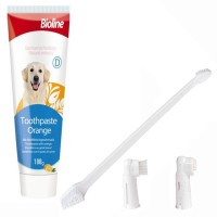 Bioline Portakal Aromalı Köpek Ağız Bakım Seti 100gr