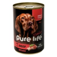 Pure Life Plus Biftekli Yetişkin Köpek Konservesi 400 gr