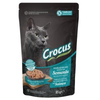 Crocus Tahılsız Kısırlaştırılmış Kedi Somonlu Pouch Jöleli Yaş Mama 85 G