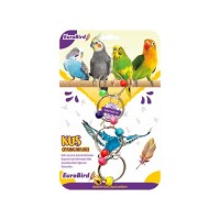 EuroBird Renkli Dörtlü Halka Salıncak Kuş Oyuncağı 16cm