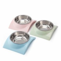 Nunbell Melamin Çelik Mama Kabı Tekli Dikdörtgen 14 cm