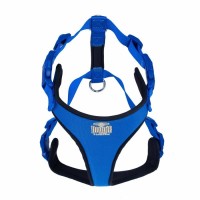 Doggie Havalı Dokumadan El Yapımı Köpek Göğüs Tasması XL-2,5x65-75cm - Royal Blue