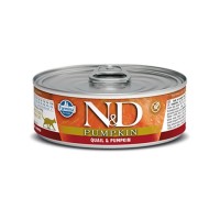 N&D Pumpkin - Bıldırcınlı ve Balkabaklı Tahılsız Yetişkin Kedi Konservesi 70gr
