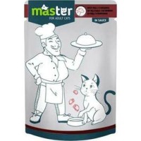 Master ژله غذای گربه کیسه گاو 80Gr.