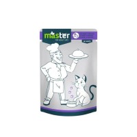 Master ژله غذای گربه کیسه گوشت خرگوش 80Gr.
