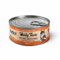 Reflex Plus Daily Taste Kıyılmış Sığır Etli ve Havuçlu Kedi Konservesi 85gr