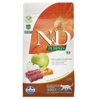 N&D Pumpkin Tahılsız Geyik Etli, Balkabaklı ve Elmalı 1,5 Kg Yetişkin Kedi Maması