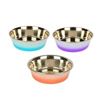 Flip Çift Renkli Çelik Mama Kabı 13 cm