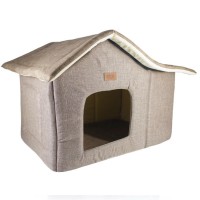 Lepus Cabin Kulübe Yatak Kahve 55x35x35-45 cm