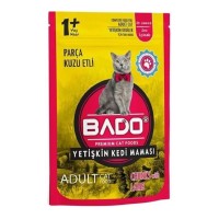 Bado Yetişkin Kediler İçin Kuzu Etli Yaş Mama 85gr