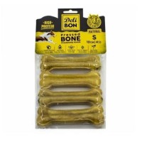 DeliBon Deri Press Köpek Kemik 12 Cm 4 lü Natural