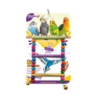 EuroBird Renkli Boncuklu Merdiven Kuş Oyuncağı 10x23cm