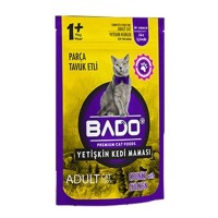 Bado Yetişkin Kediler İçin Tavuk Etli Yaş Mama 85gr