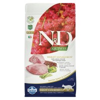 N&D Quinoa Weight Management Tahılsız Kuzulu, Kinoalı, Brokolili ve Kuşkonmazlı 1,5 Kg Kilo Kontrolü İçin Yetişkin Kedi Maması