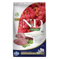 N&D Quinoa Weight Management Tahılsız Kuzulu, Kinoalı, Brokolili ve Kuşkonmazlı 2,5 Kg Kilo Kontrolü İçin Tüm Irklar Yetişkin Köpek Maması