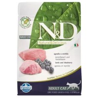 N&D Prime غذای بدون غلات گربه بالغ با بره و بلوبری 300 گرم