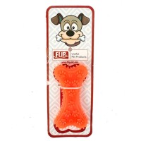 Flip Plastik Dental Pati Kabartmalı Köpek Kemiği Oyuncak 12 cm