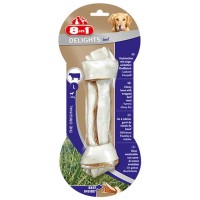 8IN1 Delights Biftekli Burgu Köpek Çiğneme Kemiği Large 20cm (100gr)