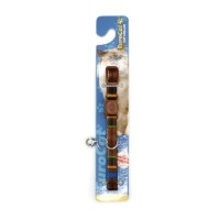 EuroCat Kedi Boyun Tasması Ekose Desenli 10mm/28cm Kahverengi