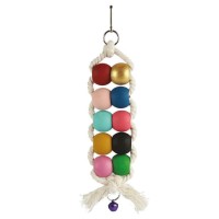 Beaks Çift Sıralı İpli Top Kuş Oyuncak 21 cm x 6 cm