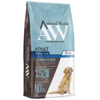 Animal World Derma Care Somonlu ve Pirinçli 15 Kg Yetişkin Köpek Maması