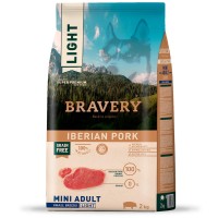 Bravery Light Mini Adult Iberian Pork 2 Kg İber Domuzlu Tahılsız Küçük Irk Light Yetişkin Köpek Maması