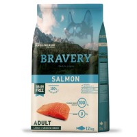 Bravery Adult Salmon 12 Kg Somonlu Tahılsız Orta ve Büyük Irk Yetişkin Köpek Maması