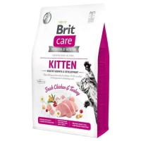 Brit Care Hypo-Allergenic Sağlıklı Büyüme için Tavuklu ve Hindili Tahılsız Yavru Kedi Maması 2kg