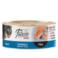 Felicia Tahılsız 85 gr Somonlu Fileto Yaş . Kedi Maması