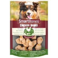 Smart Bones Tavuklu Mini Düğüm Köpek Ödülü Çiğneme Kemiği 8'li (128 gr)