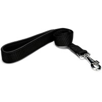 Doggie Dokuma Softlu Köpek Gezdirme Kayışı Siyah 3x100 cm