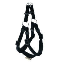 Doggie Konforlu Dokumadan El Yapımı Ronin Model Köpek Göğüs Tasması Siyah 1x30-35cm