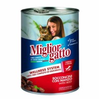 Miglior Gatto غذای کنسروی گربه با گوشت گاو 405gr