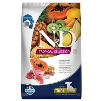N&D Tropical Selection Kuzulu, Kavuzlu Buğdaylı, Yulaflı ve Tropikal Meyveli 1,5 Kg Küçük Irk Yavru Köpek Maması