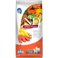 N&D Tropical Selection Somonlu, Kavuzlu Buğdaylı, Yulaflı ve Tropikal Meyveli 10 Kg Orta ve Büyük Irk Yetişkin Köpek Maması