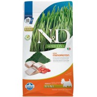 N&D Spirulina Tahılsız Ringa Balıklı, Spirulinalı ve Kurt Üzümlü 2 Kg Küçük Irk Yetişkin Köpek Maması