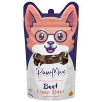 PawMax Kurtulmuş Dana Karaciğer - Doğal Kurutulmuş Köpek Ödül Maması - Beef Liver Bites 100gr
