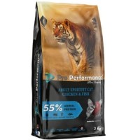Pro Performance Sport Fit 2 کیلوگرم غذای گربه بالغ با مرغ و سالمون و میگو
