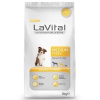 LaVital Medium Adult 3 Kg Somonlu Orta Irk Yetişkin Köpek Maması