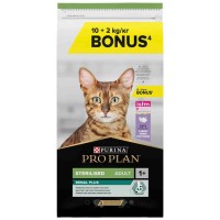 Purina Pro Plan Sterilised Turkey 10+2 Kg Bonus Paket Hindili Kısırlaştırılmış Kedi Maması