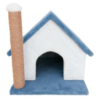 Teng Tırmalama Tahtalı Kedi Evi 