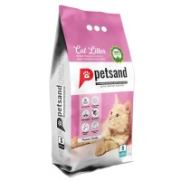 Petsand Bebek Pudrası Kokulu 10 LT İnce Taneli Topaklanan Bentonit Kedi Kumu