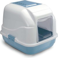 Imac Easy Cat Filtreli Kapalı Kedi Tuvalet Kapı Beyaz/Mavi 50x40x40cm