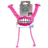 Rogz Toyz Grinz Flossy Gülen Surat Köpek Diş Bakım Oyuncağı [Large] 24cm (Pembe)