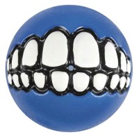 Rogz Toyz Grinz Gülen Suratlı Ödül Hazneli Köpek Oyun Topu [Medium] 6,4 cm (Mavi)