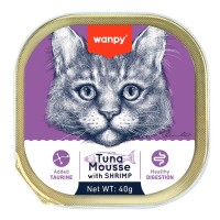 Wanpy Alutray Ton Balıklı & Karidesli Kedi Yaş Maması 40g (6'lı)