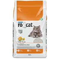 RoCat Portakal Kokulu 10 LT İnce Taneli Topaklanan Bentonit Kedi Kumu