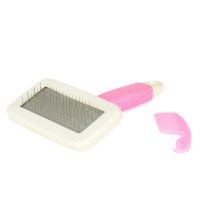 Flip Pet İnce Uçlu Kedi Köpek Tarama Fırçası Pembe Medium