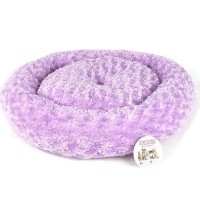 Pet Pretty Simit Peluş Kedi ve Köpek Yatağı Lila 55x55cm